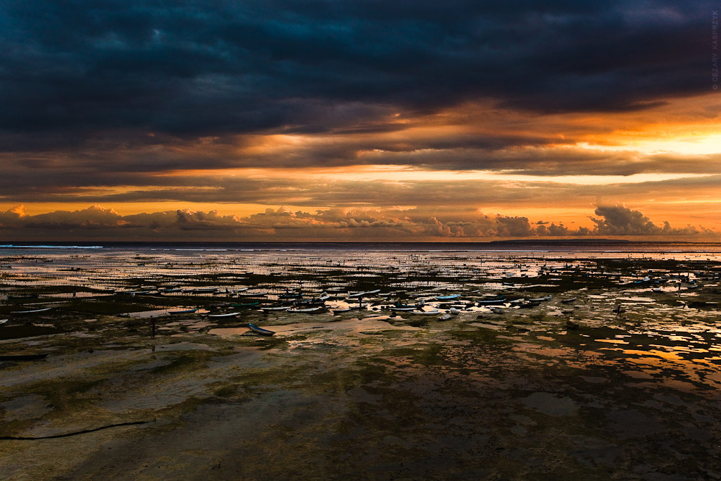 Cezary Kasprzyk Photography - Indonesia - Nusa Lembongan - Seaweed Farms - Sunset - 2012